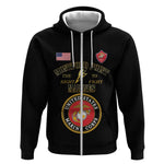 Montford Point Marines Zip Hoodie African American Heroes Black - African Pride