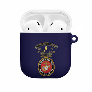 African American Marine Corps Legacy AirPods Case Montford Point Heritage Navy Blue