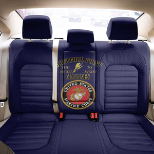 Montford Point Marines Back Car Seat Cover African American Heroes Navy Blue - African Pride