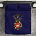Montford Point Marines Bedding Set African American Heroes Navy Blue - African Pride