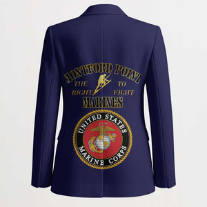 African American Marine Corps Legacy Blazer Montford Point Heritage Navy Blue