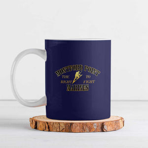 African American Marine Corps Legacy Ceramic Mug Montford Point Heritage Navy Blue
