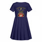 Montford Point Marines Kid Short Sleeve Dress African American Heroes Navy Blue - African Pride