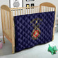 Montford Point Marines Quilt African American Heroes Navy Blue - African Pride