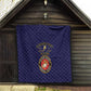 Montford Point Marines Quilt African American Heroes Navy Blue - African Pride