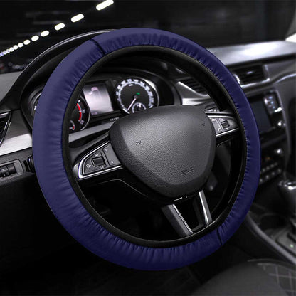 Montford Point Marines Steering Wheel Cover African American Heroes Navy Blue - African Pride