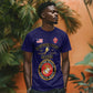Montford Point Marines T shirt African American Heroes Navy Blue - African Pride