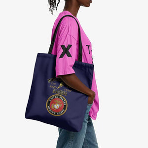 African American Marine Corps Legacy Tote Bag Montford Point Heritage Navy Blue