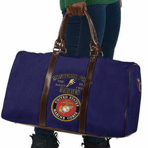 African American Marine Corps Legacy Travel Bag Montford Point Heritage Navy Blue