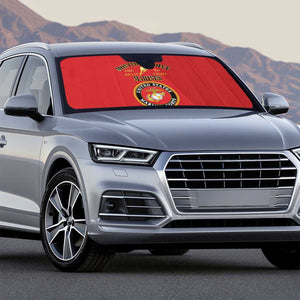 African American Marine Corps Legacy Auto Sun Shade Montford Point Heritage Red