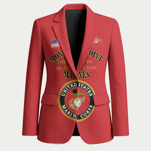 African American Marine Corps Legacy Blazer Montford Point Heritage Red