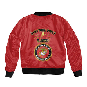 Montford Point Marines Bomber Jacket African American Heroes Red - African Pride