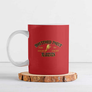 African American Marine Corps Legacy Ceramic Mug Montford Point Heritage Red