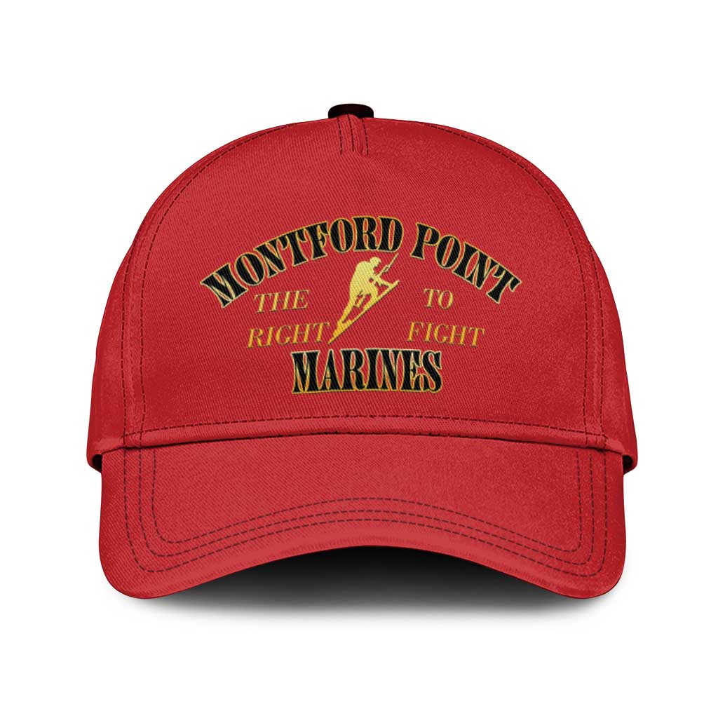 Montford Point Marines Classic Cap African American Heroes Red - African Pride