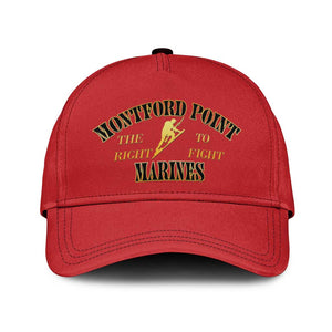 Montford Point Marines Classic Cap African American Heroes Red - African Pride