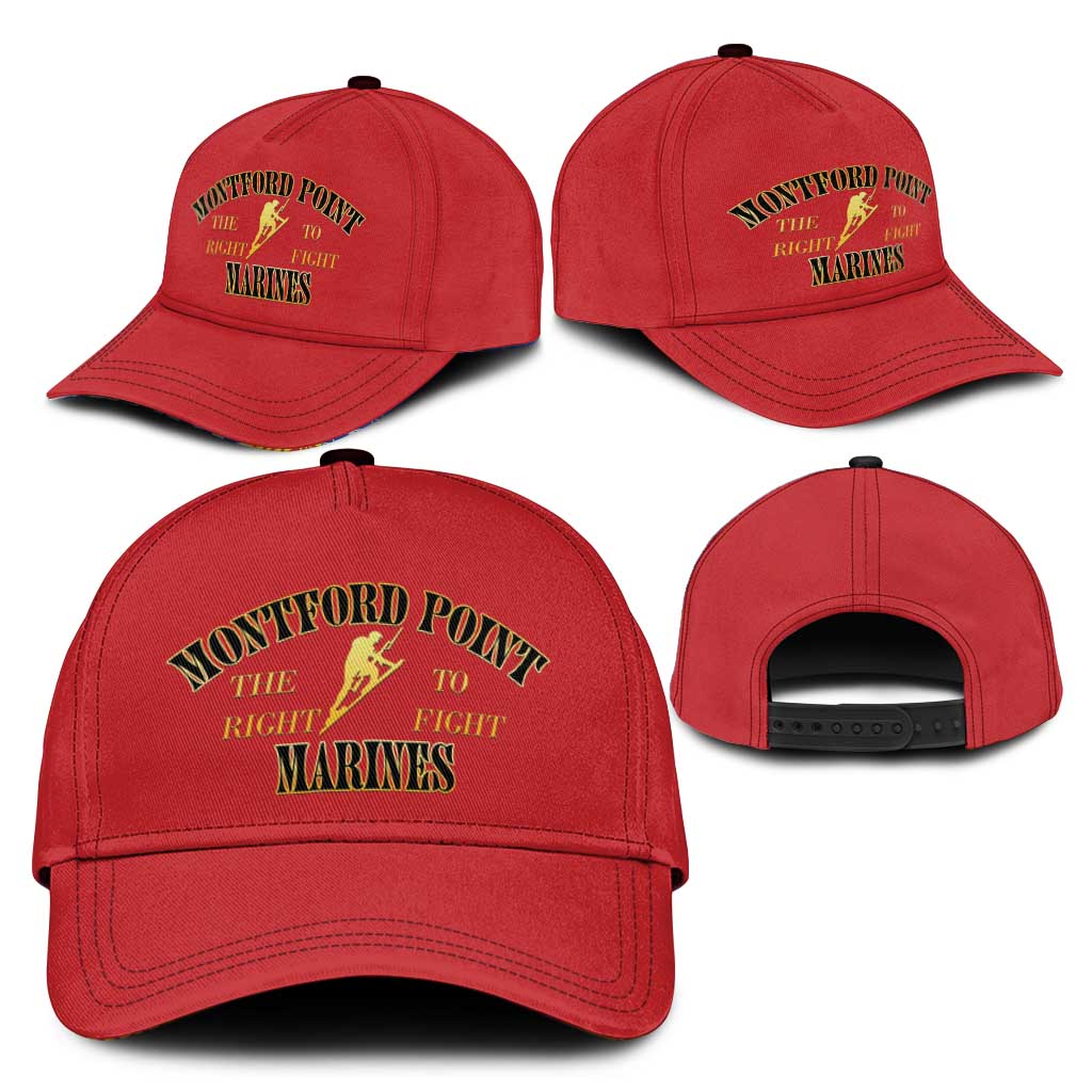 Montford Point Marines Classic Cap African American Heroes Red - African Pride