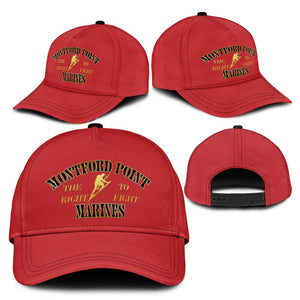 Montford Point Marines Classic Cap African American Heroes Red - African Pride