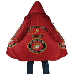 African American Marine Corps Legacy Cloak Montford Point Heritage Red