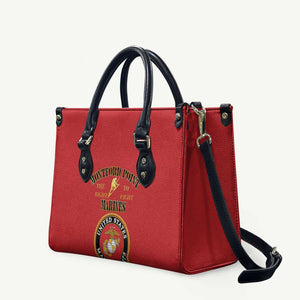 African American Marine Corps Legacy Leather Bag Montford Point Heritage Red