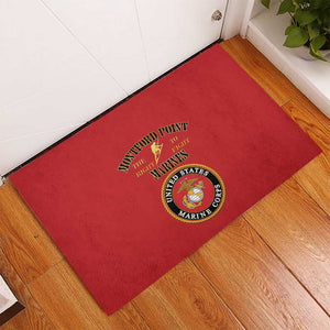 Montford Point Marines Rubber Doormat African American Heroes Red - African Pride