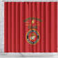 Montford Point Marines Shower Curtain African American Heroes Red - African Pride