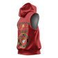 Montford Point Marines Sleeveless Hoodie African American Heroes Red - African Pride