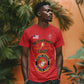 Montford Point Marines T shirt African American Heroes Red - African Pride