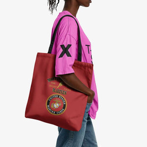 African American Marine Corps Legacy Tote Bag Montford Point Heritage Red
