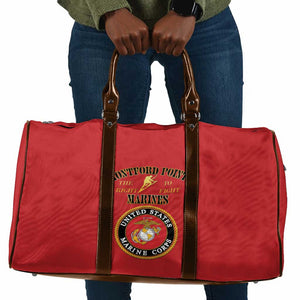 African American Marine Corps Legacy Travel Bag Montford Point Heritage Red