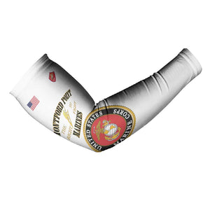 African American Marine Corps Legacy Arm Sleeves Montford Point Heritage White
