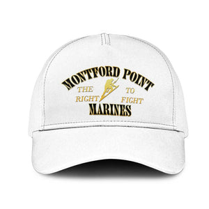Montford Point Marines Baseball Net Cap African American Heroes White - African Pride