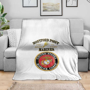 Montford Point Marines Blanket African American Heroes White - African Pride