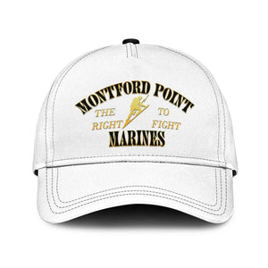 Montford Point Marines Classic Cap African American Heroes White - African Pride