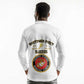 Montford Point Marines Long Sleeve Polo Shirt African American Heroes White - African Pride