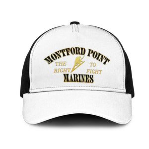Montford Point Marines Mesh Trucker Cap African American Heroes White - African Pride