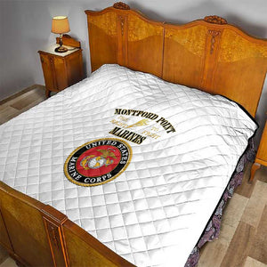 Montford Point Marines Quilt African American Heroes White - African Pride