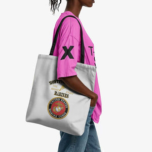 African American Marine Corps Legacy Tote Bag Montford Point Heritage White
