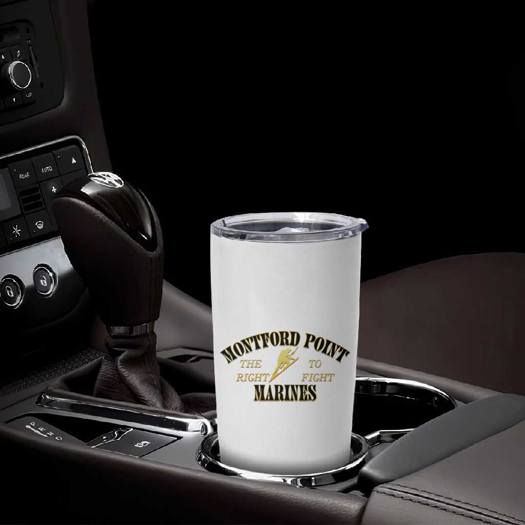 Montford Point Marines Tumbler Cup African American Heroes White - African Pride