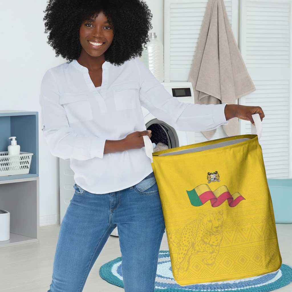 Afro Benin Football Laundry Basket Come On Les Guepards - African Pride