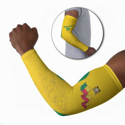 Custom Benin Football Arm Sleeves Go Champions Les Guepards