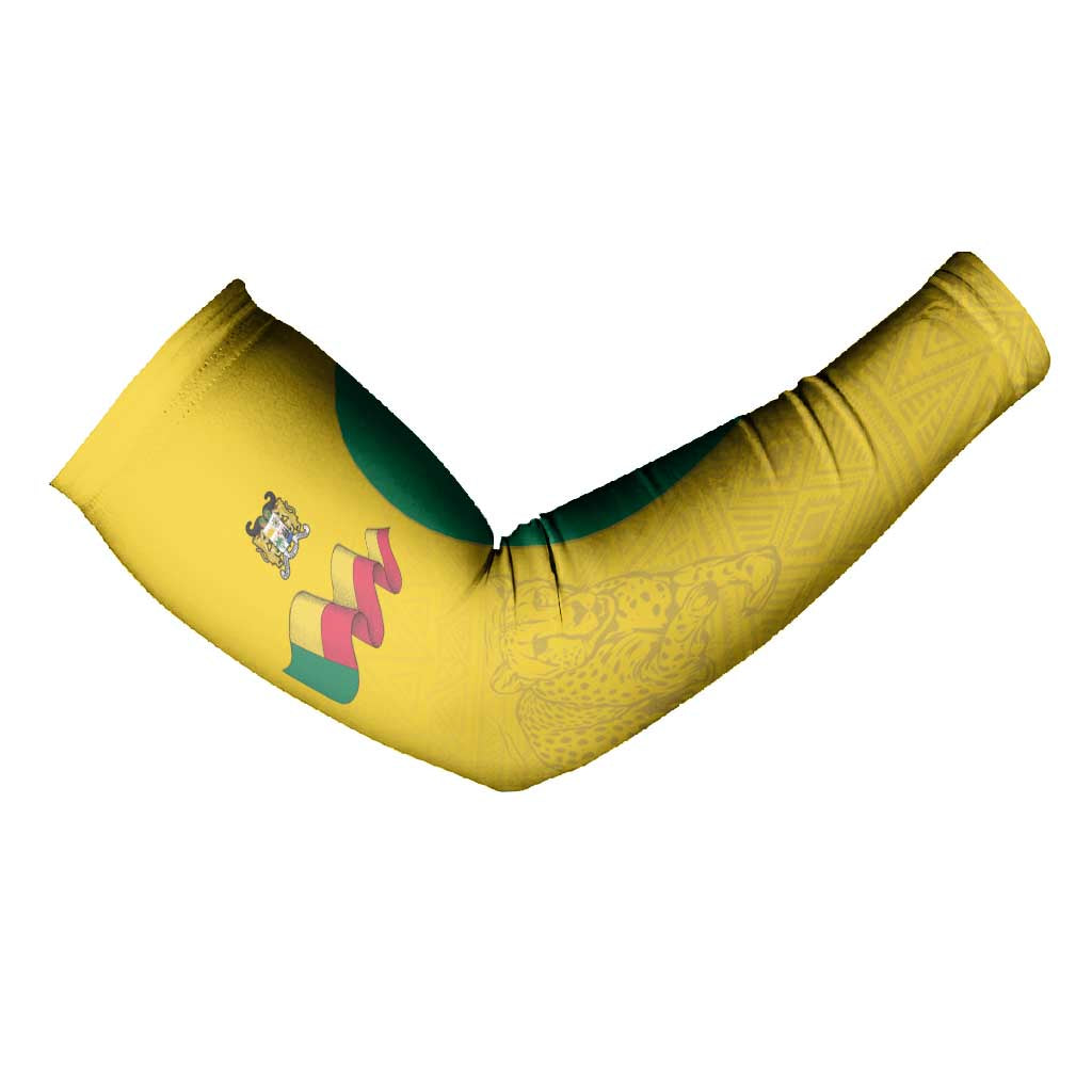 Custom Benin Football Arm Sleeves Go Champions Les Guepards