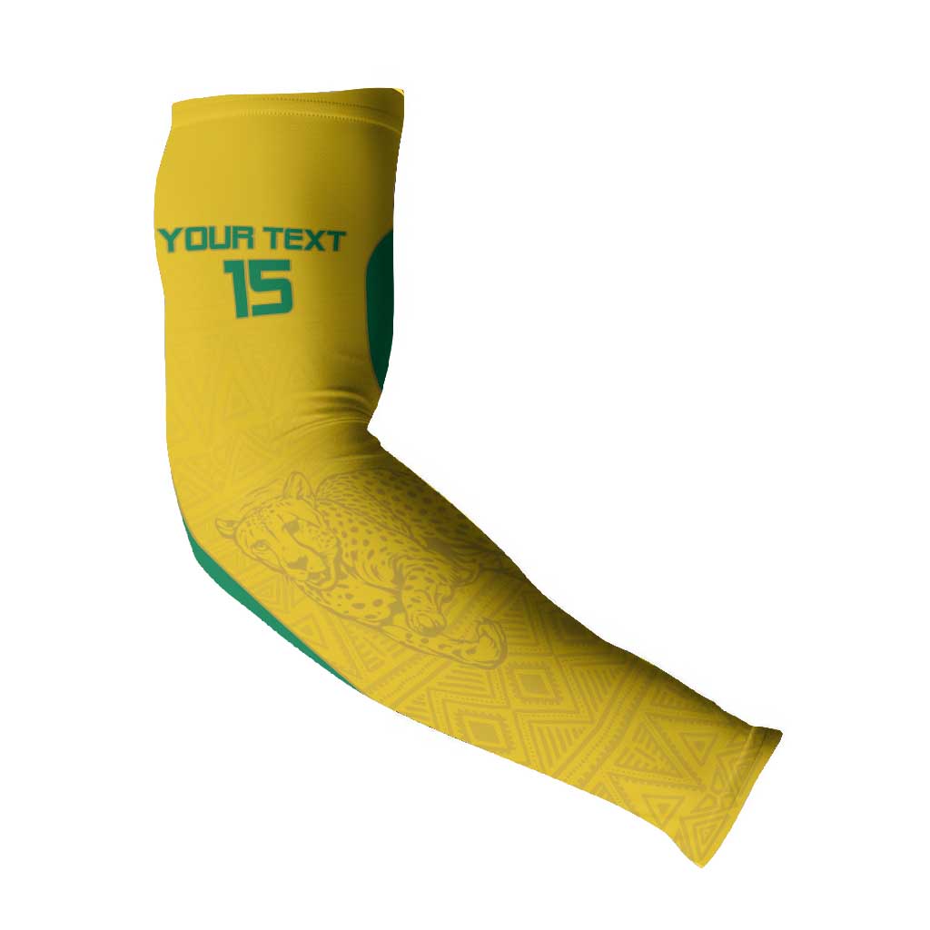 Custom Benin Football Arm Sleeves Go Champions Les Guepards