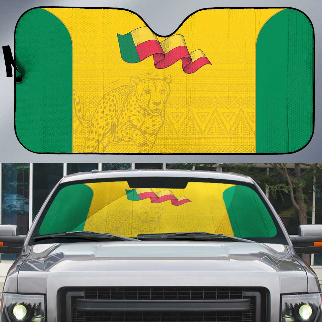 Benin Football Auto Sun Shade Go Champions Les Guepards