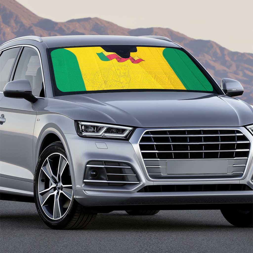 Benin Football Auto Sun Shade Go Champions Les Guepards