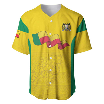 Afro Benin Football Custom Baseball Jersey Come On Les Guepards LT15