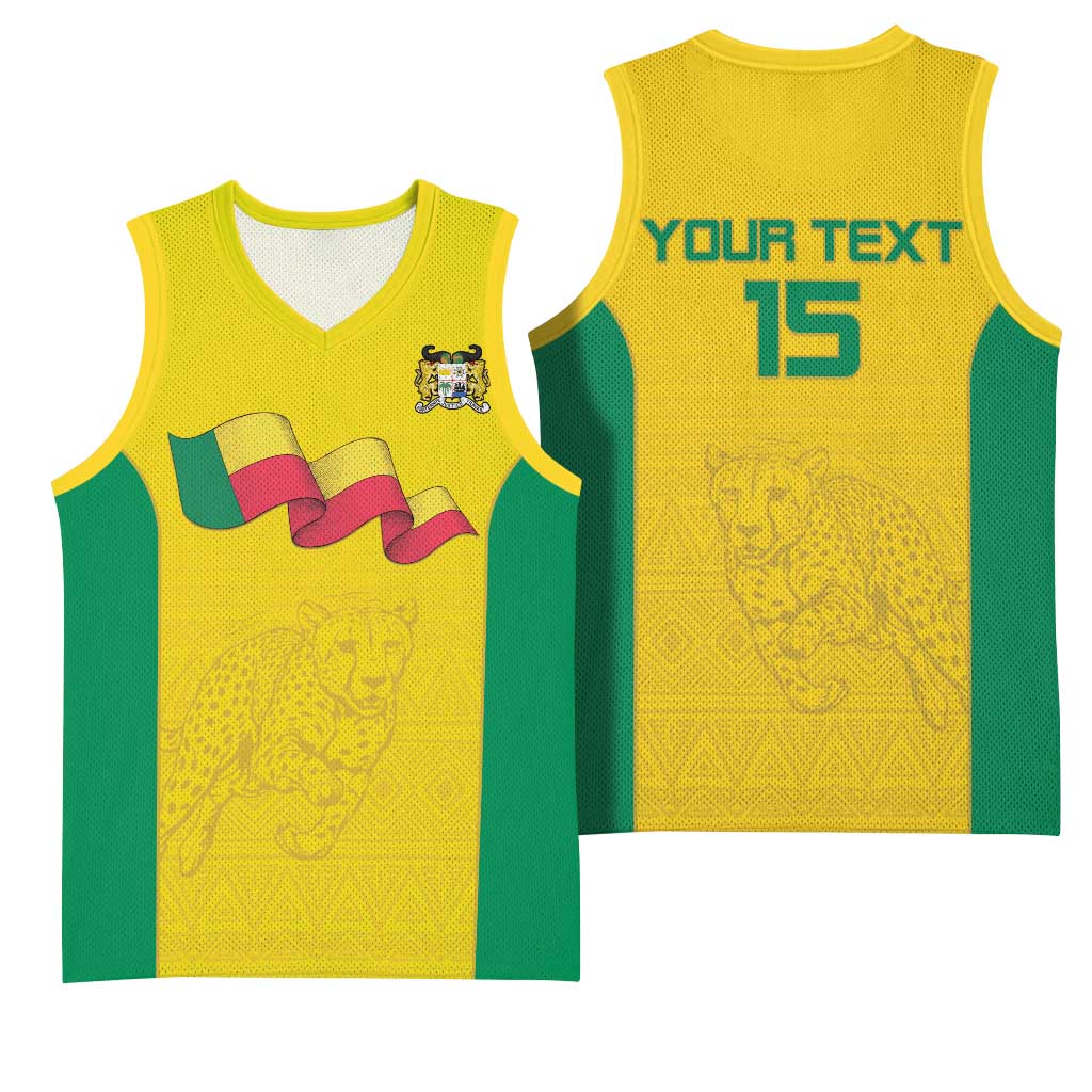 Afro Benin Football Custom Basketball Jersey Come On Les Guepards - African Pride