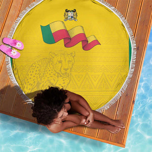 Afro Benin Football Beach Blanket Come On Les Guepards - African Pride