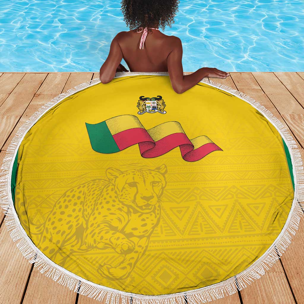 Afro Benin Football Beach Blanket Come On Les Guepards - African Pride