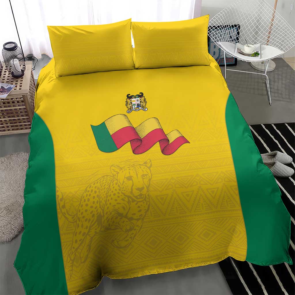Afro Benin Football Bedding Set Come On Les Guepards - African Pride