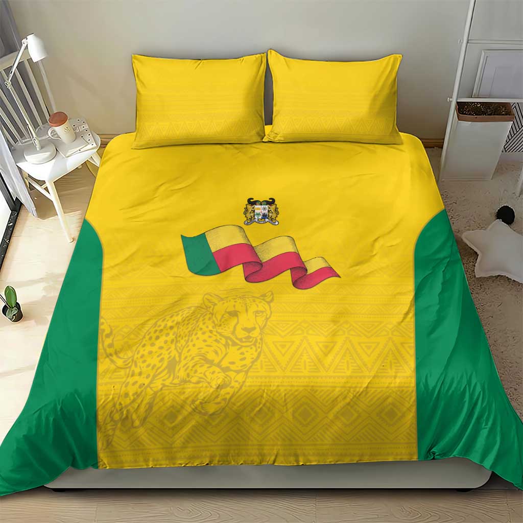 Afro Benin Football Bedding Set Come On Les Guepards - African Pride